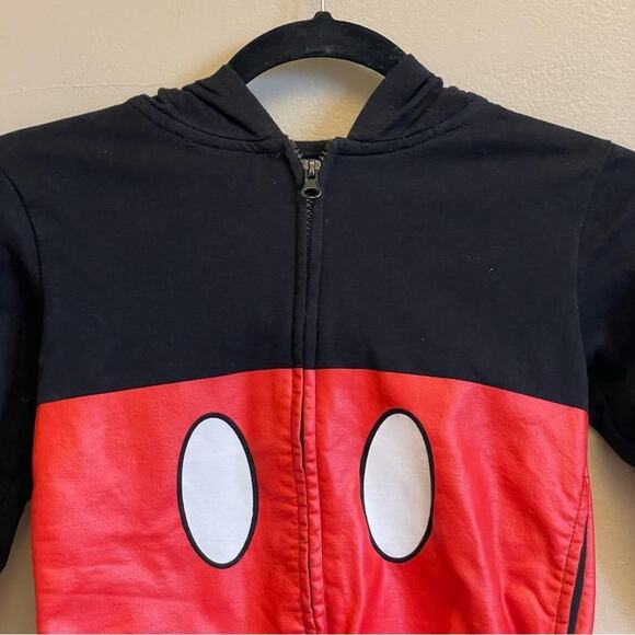 Disney 4T (Boys) Mickey Mouse eat Hoodie black Fandom casual comfy - Picture 2 of 7